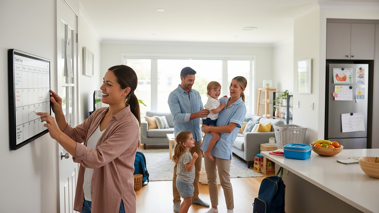 A busy household staying connected with Famaly